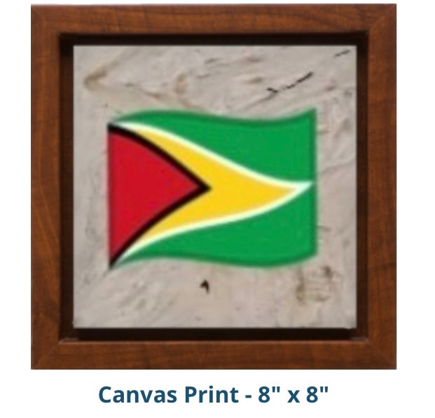 Got Greatness - plaque - Framed flag of Guyana